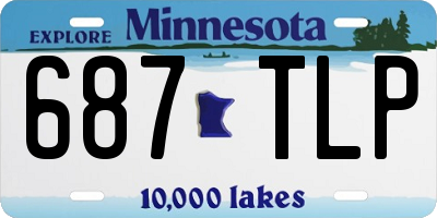 MN license plate 687TLP
