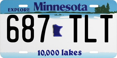 MN license plate 687TLT