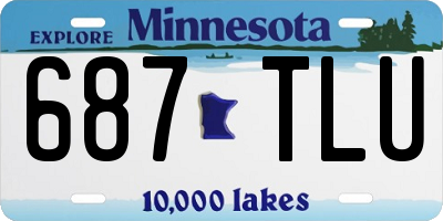 MN license plate 687TLU