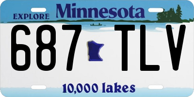 MN license plate 687TLV