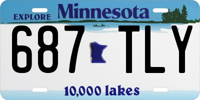 MN license plate 687TLY