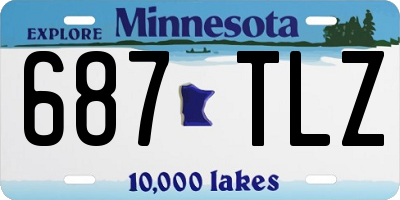 MN license plate 687TLZ