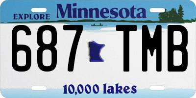 MN license plate 687TMB