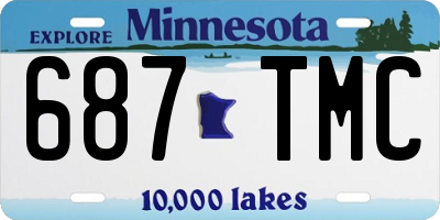 MN license plate 687TMC