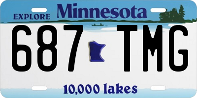MN license plate 687TMG