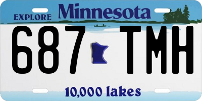 MN license plate 687TMH