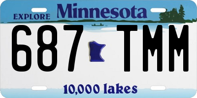MN license plate 687TMM