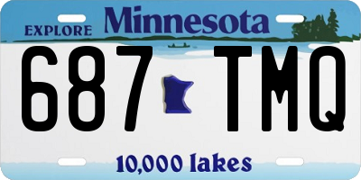 MN license plate 687TMQ