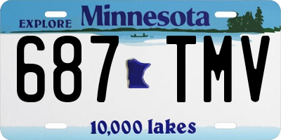 MN license plate 687TMV