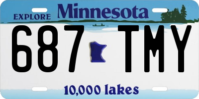 MN license plate 687TMY