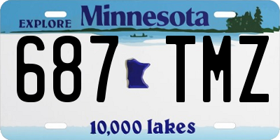 MN license plate 687TMZ