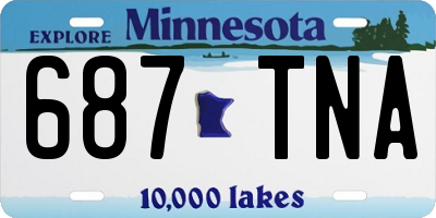 MN license plate 687TNA