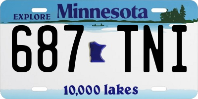 MN license plate 687TNI