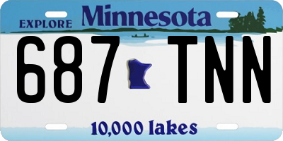 MN license plate 687TNN