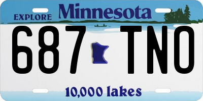 MN license plate 687TNO