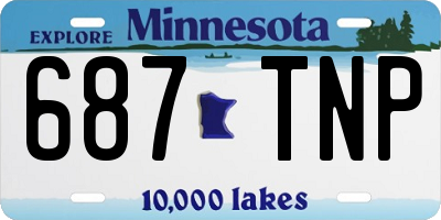 MN license plate 687TNP
