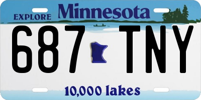 MN license plate 687TNY
