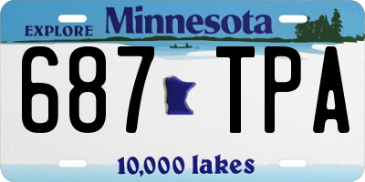 MN license plate 687TPA