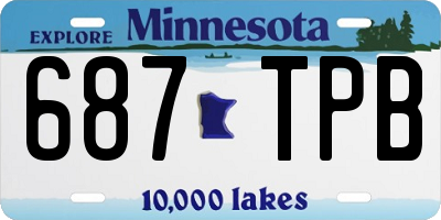 MN license plate 687TPB