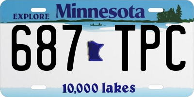 MN license plate 687TPC