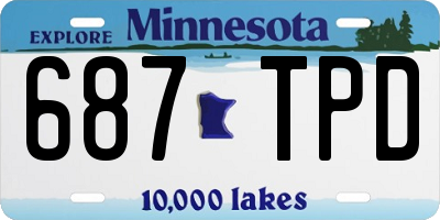 MN license plate 687TPD