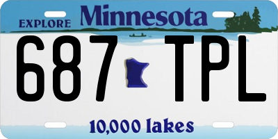 MN license plate 687TPL