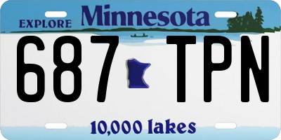 MN license plate 687TPN