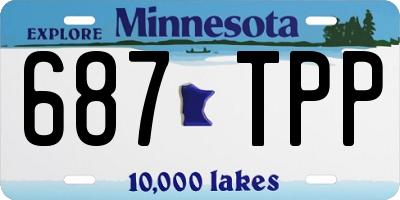 MN license plate 687TPP