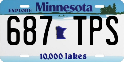 MN license plate 687TPS