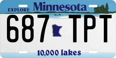 MN license plate 687TPT