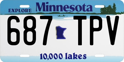 MN license plate 687TPV
