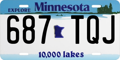 MN license plate 687TQJ