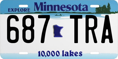 MN license plate 687TRA