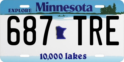 MN license plate 687TRE