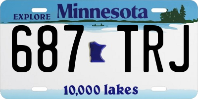 MN license plate 687TRJ