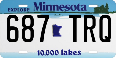 MN license plate 687TRQ