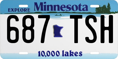 MN license plate 687TSH