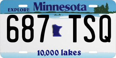 MN license plate 687TSQ