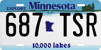 MN license plate 687TSR