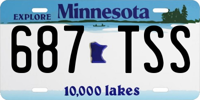 MN license plate 687TSS
