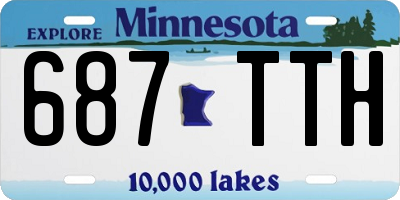 MN license plate 687TTH
