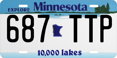 MN license plate 687TTP