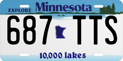MN license plate 687TTS
