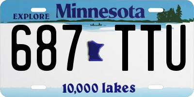 MN license plate 687TTU