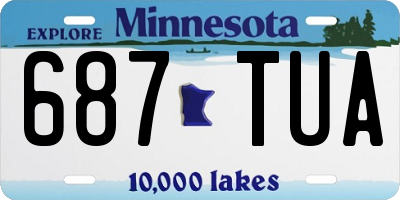 MN license plate 687TUA