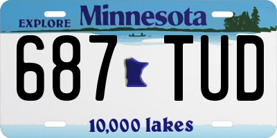 MN license plate 687TUD
