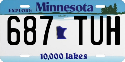 MN license plate 687TUH