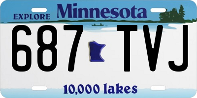 MN license plate 687TVJ