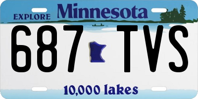 MN license plate 687TVS