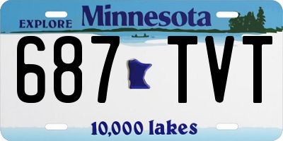 MN license plate 687TVT